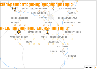 map of Hacienda San Antonio