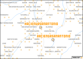 map of Hacienda San Antonio