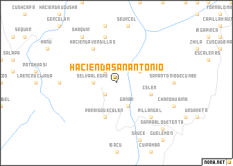 map of Hacienda San Antonio