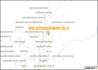 map of Hacienda San Bartolo