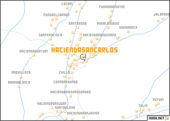 map of Hacienda San Carlos