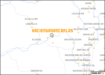 map of Hacienda San Carlos