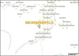 map of Hacienda San Félix