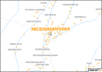 map of Hacienda San Fermín