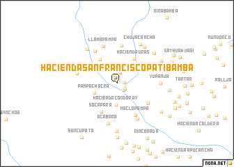 map of Hacienda San Francisco Patibamba