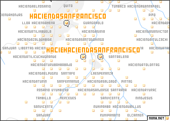 map of Hacienda San Francisco