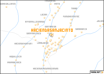 map of Hacienda San Jacinto