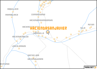 map of Hacienda San Javier