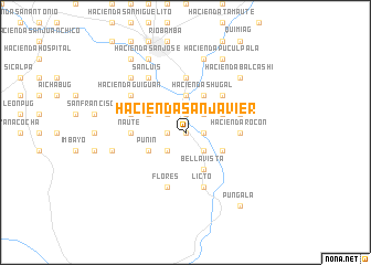 map of Hacienda San Javier