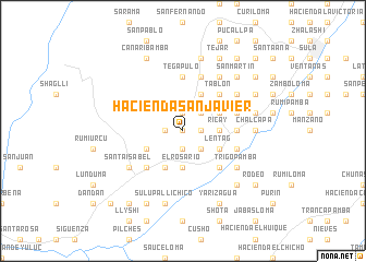 map of Hacienda San Javier