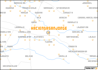 map of Hacienda San Jorge