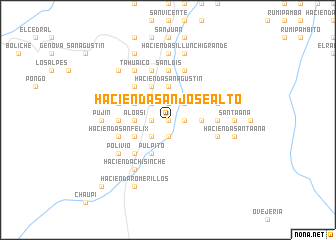 map of Hacienda San José Alto