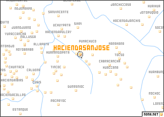 map of Hacienda San José