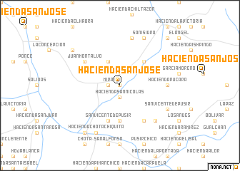 map of Hacienda San José