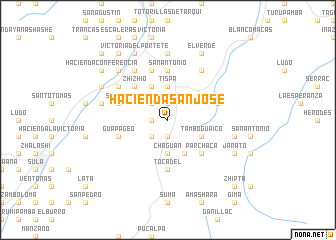 map of Hacienda San José