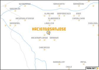 map of Hacienda San José