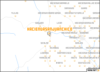 map of Hacienda San Juan Chico