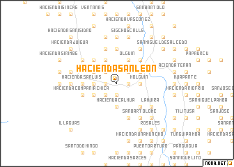 map of Hacienda San León