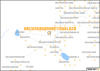 map of Hacienda San Martín de Loza