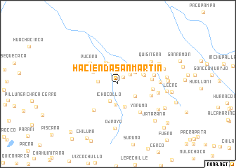 map of Hacienda San Martin