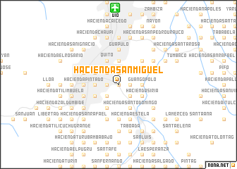 map of Hacienda San Miguel