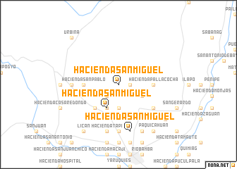 map of Hacienda San Miguel