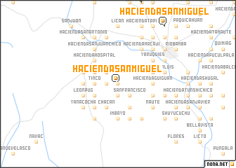 map of Hacienda San Miguel