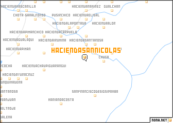map of Hacienda San Nicolás