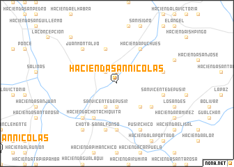 map of Hacienda San Nicolás