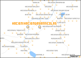 map of Hacienda San Nicolás