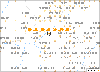 map of Hacienda San Salvador