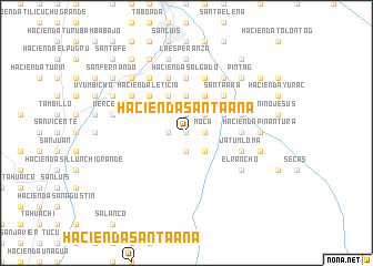 map of Hacienda Santa Ana