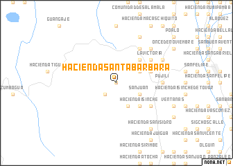 map of Hacienda Santa Bárbara