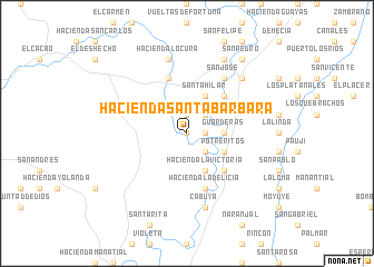 map of Hacienda Santa Bárbara