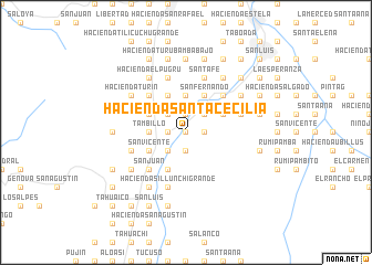 map of Hacienda Santa Cecilia