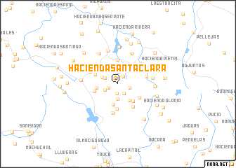 map of Hacienda Santa Clara