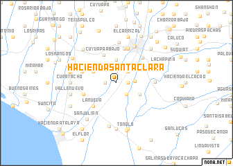 map of Hacienda Santa Clara