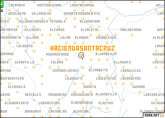 map of Hacienda Santa Cruz