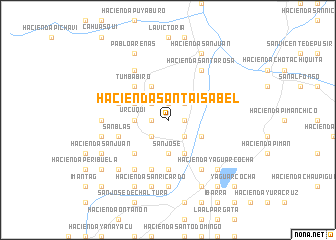 map of Hacienda Santa Isabel