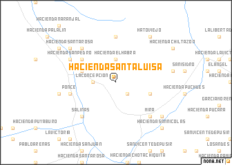 map of Hacienda Santa Luisa