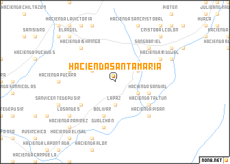 map of Hacienda Santa María