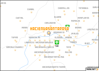 map of Hacienda Santa Rosa