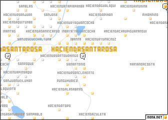 map of Hacienda Santa Rosa