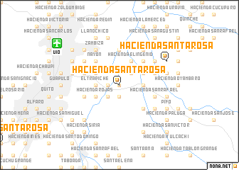 map of Hacienda Santa Rosa