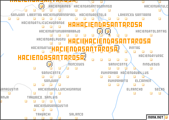 map of Hacienda Santa Rosa