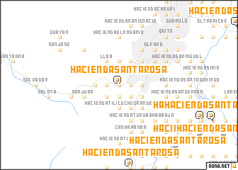 map of Hacienda Santa Rosa