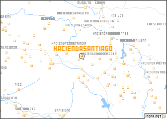 map of Hacienda Santiago