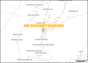 map of Hacienda Santo Domingo