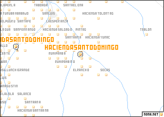 map of Hacienda Santo Domingo