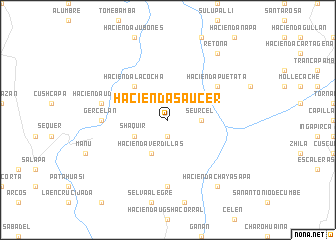 map of Hacienda Saucer